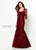 Montage by Mon Cheri - 219979 Embroidered Lace Illusion Trumpet Dress In Red