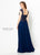 Montage by Mon Cheri - 219985 Bedazzled Sweetheart Chiffon Dress In Blue