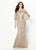 Montage by Mon Cheri - 219991 Long Embroidered Lace Mermaid Gown In Brown