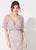 Ivonne D for Mon Cheri - 219D72 Embroidered Kimono Sleeve Lace Gown In Pink