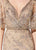 Ivonne D for Mon Cheri - 219D72 Embroidered Kimono Sleeve Lace Gown In Gold and Neutral