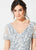 Ivonne D for Mon Cheri - 219D78W Embellished V-Neck Trumpet Gown In Blue
