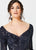 Ivonne D for Mon Cheri - 219D79W Long Sleeves Embroidered A-line Gown In Blue and Black