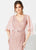 Ivonne D for Mon Cheri - 219D82W Choir Boy Sleeves Beaded Trumpet Gown In Pink