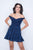 Nina Canacci - 219 Off Shoulder Floral Lace A-Line Dress