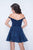 Nina Canacci - 219 Off Shoulder Floral Lace A-Line Dress