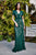 Tadashi Shoji - Lace Short Sleeve V-neck Sheath Dress In Green and Neutral