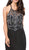 Dancing Queen - 2200 Jeweled Garland Motif Illusion Sheath Prom Gown in Black