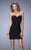 La Femme - 22021 Illusion Scoop Sheath Dress In Black