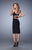 La Femme - 22045 Cutout Detail Jersey Cocktail Dress In Black