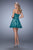 La Femme - 22046 Lace Sweetheart A-line Dress In Green