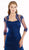 Rina Di Montella - RD2205 Floral Appliqued Strapless Gown with Bolero  in Blue