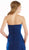 Rina Di Montella - RD2205 Floral Appliqued Strapless Gown with Bolero  in Blue