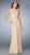 La Femme - 22055 Embellished V-neck Jersey Dress In Neutral
