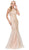 Beaded Halter Neck Trumpet Prom Dress - ADASA