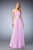 La Femme - 22069 Two Piece Wrapped Bodice Gown In Purple