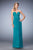 La Femme - 22070 Embellished Deep Sweetheart A-line Dress In Green