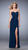 La Femme - 22071 Embellished Sweetheart Sheath Dress In Navy
