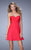 La Femme - 22098 Ruched Sweetheart A-line Dress In Pink