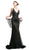 Cinderella Divine - 2209 Lace Embroidered Mermaid Dress In Black