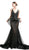 Cinderella Divine - 2209 Lace Embroidered Mermaid Dress In Black