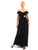 Daymor Couture - Ruched V-Neck Dress 220 in Black