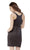 Harper And Lemon - 22102 Fitted V-Neck Sheath Cocktail Dress in Black