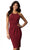 Harper And Lemon - 22108 Sleeveless Cutout Racerback Midi Dress In Red