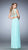 La Femme - 22110 Sheered and Laced Two-Piece Evening Gown In Blue