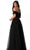 Harper And Lemon - 221112 Two Piece Off Shoulder  A Line Dress in Black