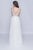 Nina Canacci - 2213 Rhinestone Accented Deep V-neck A-line Dress In Ivory