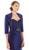 Rina Di Montella - RD2215L Strapless Mikado Mermaid Evening Gown in Blue