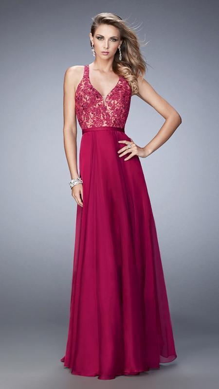 La Femme - Prom Dress 22186 in Red