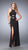 La Femme - Long Jersey Prom Dress with Black Beading  22206 in Black