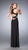 La Femme - Long Jersey Prom Dress with Black Beading  22206 in Black