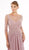Rina Di Montella - RD2222 Beaded Illusion Bateau Chiffon A-line Gown in Pink