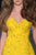 MNM Couture - 2223 Strapless Sweetheart tonal Applique Evening Gown In Yellow