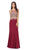Dancing Queen - 2224 Mock Two-Piece Gilded Prom Gown