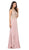 Dancing Queen - 2224 Mock Two-Piece Gilded Prom Gown