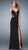 La Femme - Long Jersey Prom Dress with Side Slit 22245 in Black