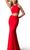 Harper And Lemon - 22253 Sleek Two Piece Halter Jersey Trumpet Dress