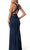 Harper And Lemon - 22256 Crisscross-Strapped Long Jersey Gown
