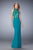 La Femme - 22291 Lace High Sheath Dress In Green
