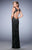 La Femme - La Femme - 22305 Sweetheart Neck Sparkling Evening Gown - 1 pc Black In Size 0 Available