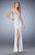 La Femme - La Femme - 22305 Sweetheart Neck Sparkling Evening Gown In White