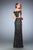 La Femme - 22317 Two-Piece Off Shoulder Lace Evening Gown  In Black