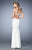 La Femme - 22321 Strapless Sweetheart Beaded Gown In White