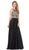 Dancing Queen - Sleeveless Illusion Jewel Lace Ornate Prom Gown 2234 - 1 pc Blush In Size XS Available In Black