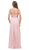 Dancing Queen - Sleeveless Illusion Jewel Lace Ornate Prom Gown 2234 In Pink