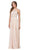 Dancing Queen - Sleeveless Illusion Jewel Lace Ornate Prom Gown 2234 -  1 pc Blush In Size XS Available In Nude